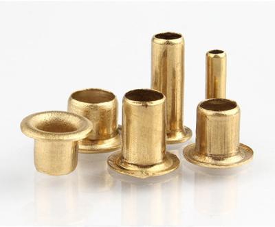 China China Brass Supplier Customized Non Standard Metal Eyelet Brass Copper Tubular Rivets for sale