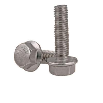 China Industry Bolts / DIN6921 Stainless Steel Whole Construction Bolt / Hex Whole High Quality Serrated Flange for sale