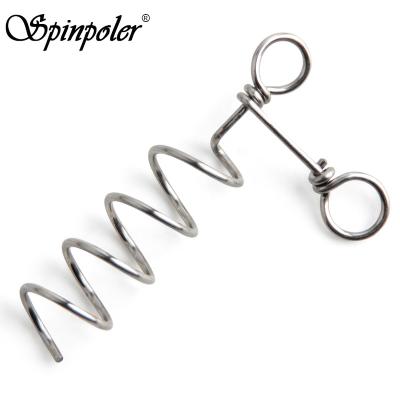 China Spinpoler Fishing Accessories Shallow Screw Rubber Rigging Soft Tails Fishing Pin Needle Screw Pesca Tackle QX-GS for sale