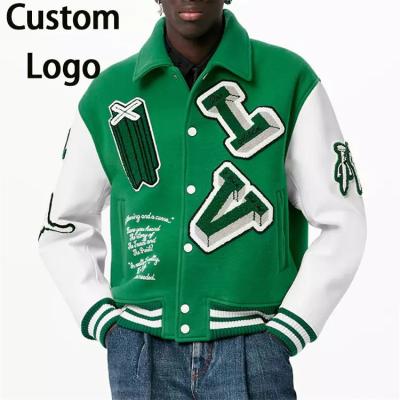 China Wholesale Outdoor Men QUICK DRY Logo Baseball Letter College Letterman Custom Made Red Streetwear Jacket Fashion Plus Size Mens Jacket for sale