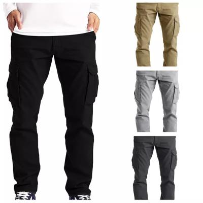 China 2022 hot sale Anti-wrinkle cotton cargo pants men streetwear outdoor casual straight multi pocket cargo pants men for sale