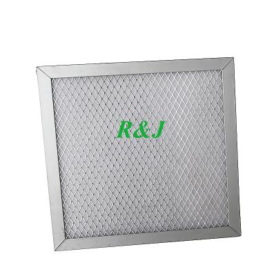 China Eco - Friendly Pleated Synthetic Fiber Aluminum Panel Pre Filter G1 G2 G3 G4 Air Filter Mesh Filter for sale