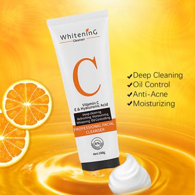 China Natural Acne Treatment MOOYAM Best Makeup Removing Vitamin C Treatment Acne And Face Wash Anti Aging Daily Facial Cleanser for sale