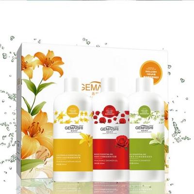 China Set For All People Private Label Price Best Hair Shampoo And Hair Conditioner Body Shower Gel Care Set for sale