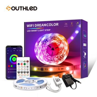 China INDOOR Smart Led Strip Lights Alexa Led Light Strip, DREAM Color Changing Music Sync with App Outdoor, Multicolor for Bedroom for sale