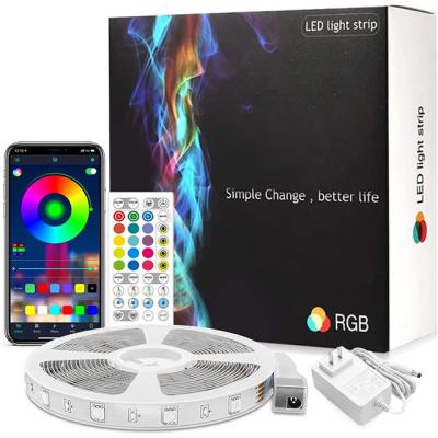 China APP+music rhythm+button led lights for bedroom 50ft led strip lights hassle-free app quickly to install long enough for home party christmas light for sale