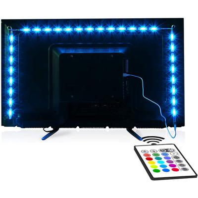 China Hot INDOOR on Amazon 8.2ft LED Light Strip for32-58 inch TV SMD 5050 USB LED Strip with Remote RGB DIY Colors for Game Lights for sale