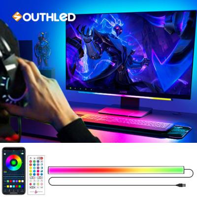 China LANDSCAPE Highlight Music Dynamic Color Gaming Keyboard Magic Light 5050 RGBIC APP and Remote Control for Game and Computer Tables for sale