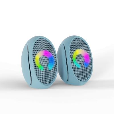 China Mini Cross-border hot selling OEM rgb computer speakers desktop COM A12 speaker for pc for sale