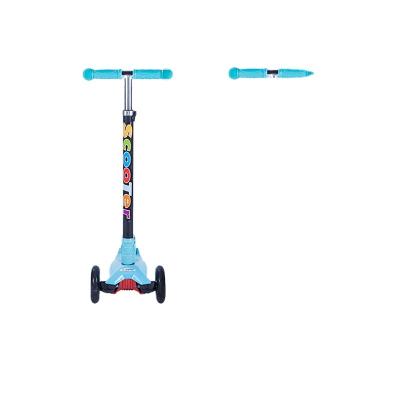 China Cheap And Cool Adjustable 3 Foot Wheel Children Kid Scooter With Flashing Light for sale