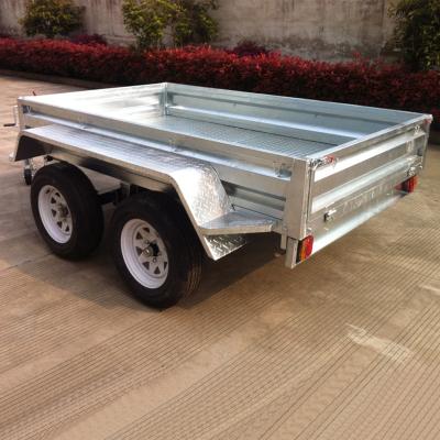 China Other High Quality Double Axle Farm Trailer With Cage Agriculture Trailers for sale