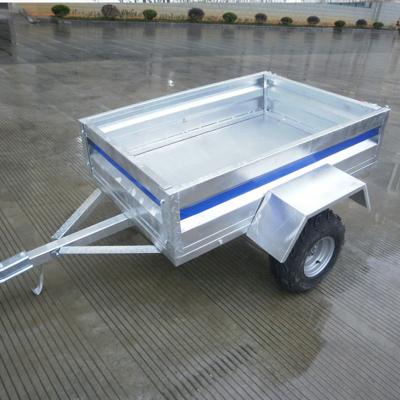 China Other Trailers Factory Sales ATV 2 Wheels Hot Dip Galvanized Farm Box Trailer for sale