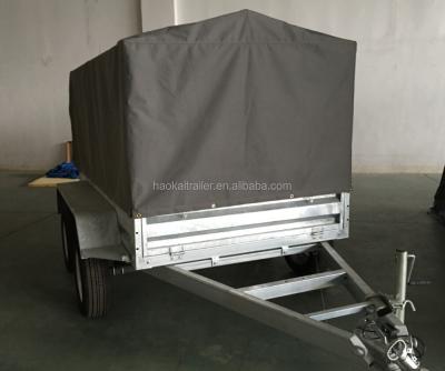 China Other Trailers Haokai 8x5 Tandem / Double-axle Cage Trailer With Cover for sale