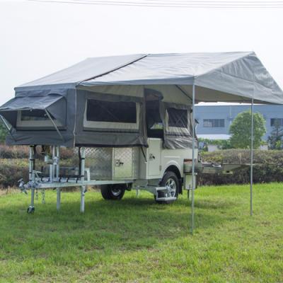 China Small RV travel trailer trailers forward folding tent for sale for sale