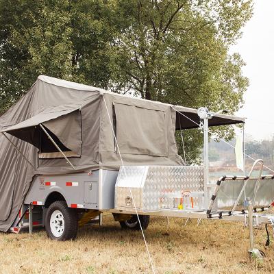 China Travel Trailer OEM Australian Tent Camper Trailer With Kitchen System for sale