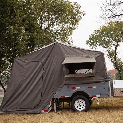 China Mini Travel Trailer Tent Trailer Polyester Camper Trailer Tent for sale