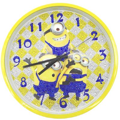 China G-Z001 Classic hot selling handcrafted diamond painting clock drills resin shiny stones for living room decoration for sale