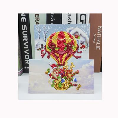 China Cartoon M-HK207-4 5D Diamond Painting Cards, Special Shaped DIY Christmas Birthday Greeting Cards Creative Gift for sale