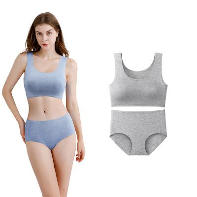 China Women's Style Sports Set Underwear Sexy new underwear cotton fit sweat-absorbing, breathable seamless sports underwear set for sale