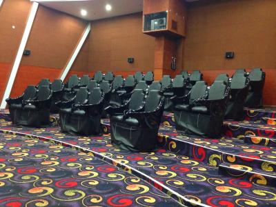 China Cine dinámico de Seat 4D 5D del movimiento con la plataforma hidráulica del movimiento en venta