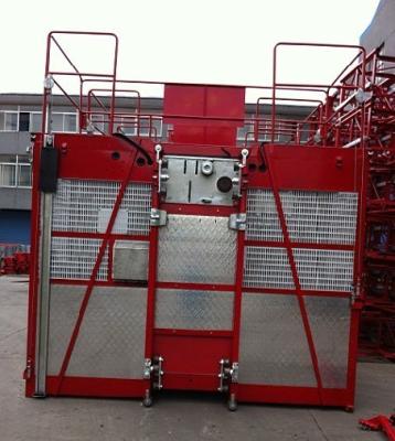 China Yellow, red, blue 3, 200kg Load Capacity Twin Cage SC200 Lifting Construction Hoist Elevator, Twin Cage Hoist for sale