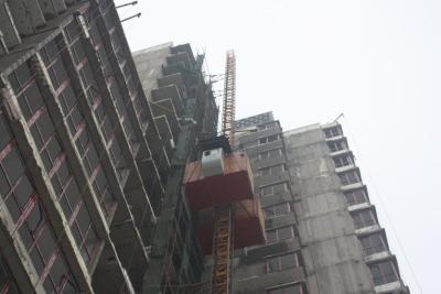 China Mast Abschnitt Passagier Kettenzüge, SC100/100 2 Tonne Twin Käfig Hoist für Baustelle zu verkaufen