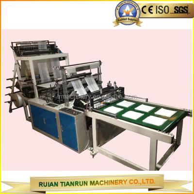 China High Speed ​​Plastic Double Decker PE Bag Making Machine for sale