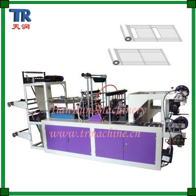 China Polyethylene plastic PE plastic T-shirt bag making machine for bag on roll bag/Rolling T-shirt making machine/T-shirt bag machine for sale