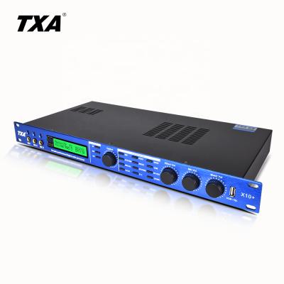 China Professional KTV DSP 600W*2 Audio Processor With Power Amplifier Karaoke Processor for sale