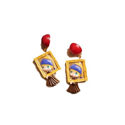 China CLASSIC resin craft earring accessories cartoon resin and custom design earring accessories for sale