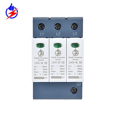 China LKX-B3P-385V LKX-B3P-385V DC Surge Protector Outdoor Lightning Electrical Surge Protector for sale