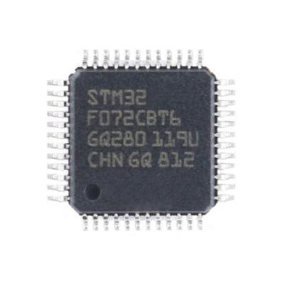 China LQFP-48 2V To 3.6V 32Bit MCU Microcontroller IC Chip STM32F STM32F072CBT6 Flash Standard for sale