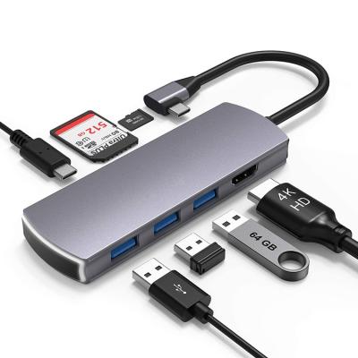 China LAPTOP USB C Hub 7 in 1 USB C to HDMI Multiport Adapter Compatible for MacBook, MacBook Pro Air, USB C Laptops for sale