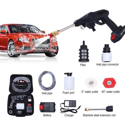 China China-chic New Wholesale Customized 21V Multifunctional Battery Powered Portable Rechargeable Pressure Washer for sale