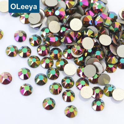 China High Index 2019 New 2088 Reflective Bling Colors 16cut SS16 Rose Gold ab Nail Crystals Fake Stones For Nail Art for sale