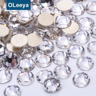 China Hot Sale 2088 Reflection Facet SS20 16 Cut High Index Non Hot Fix Crystal AB Flat Back Fake Nail Stone For Nail Art for sale