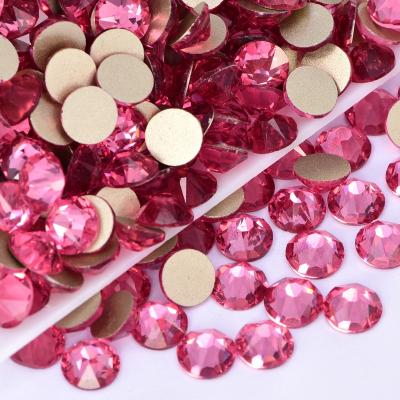 China Free Sample Flatback Loose Glass Diamonds Flatback Fix Rhinestones Not Hot Manufacturer for sale