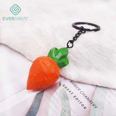 China Easter Party Decorations Supplies Wooden Carrot Shape Mini Cute Wooden Carrot Lovely Carrot Pendants Wooden Key Chain for sale