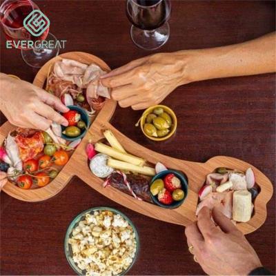 China Creative Funny Wooden Wooden Appetizer Board Cheese Charcuterie Board Food Tray For Bachelor Party Wooden Bachelor Party Decor for sale