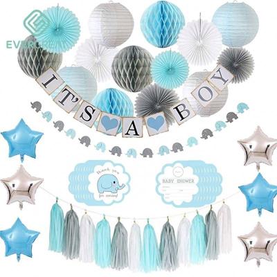 China Latex Baby Shower Decoration Supplies Elephant Baby Shower Kit For Boy for sale