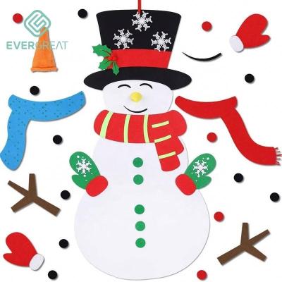 China Christmas DIY Tried Christmas Snowman Set Set With 31 Detachable Ornaments Wall Hanging Christmas Gifts For Christmas Decorations for sale