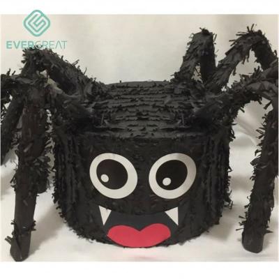 China Halloween Party Paper Kids Favor Halloween Occasion Designs Party Decoration Wholesale Black Spider Shape Pinata for sale