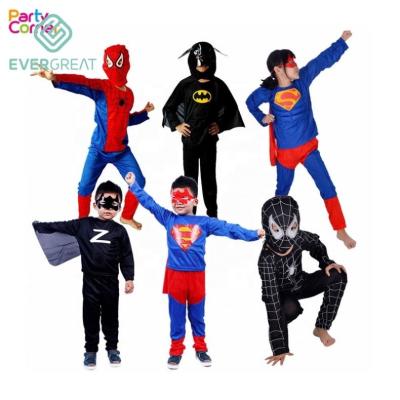 China Kids Paper Superhero Cosplay Zentai Suit Halloween Kids Cartoon Cosplay Fancy Dress Costume for sale