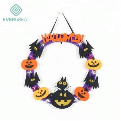 China 2018 Fancy Felt Halloween Wreath Halloween Decoration for sale