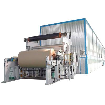 China Fully Automatic Recycling Paper Industry Waste Paper Mill Machinery Kraft Liner Paper Making Machine for sale