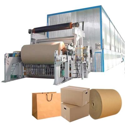 China Factory Small Bamboo Fiber Rewinder Slitting Paper Recycling Mill Kraft Paper Making Machine for sale