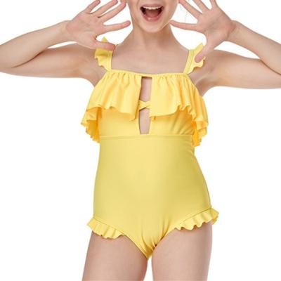 China Plus Size Kids Swimwear Customize Logo Simple Style New Fashion Cover Up Girls Beach Wear One Piece Swimsuit for sale