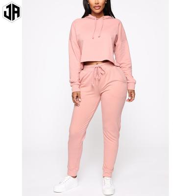 China 2020 Sexy Custom Made Stylish Viable Logo Crop Tops And Sport Pants Split Two Piece Set Plus Size Fashion Women Casual Tracksuit Set for sale