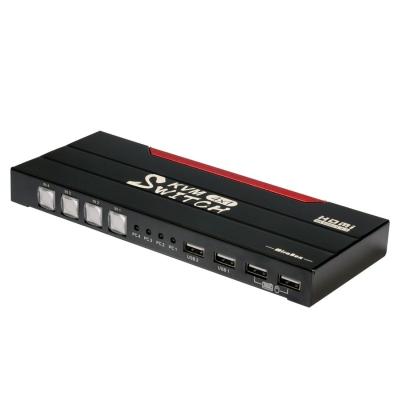 China USB2.0 4K@60Hz 4x1 HDMI KVM Switch 4 Ports HDMI USB Seamless Switch 4x1 HDMI Switch for sale