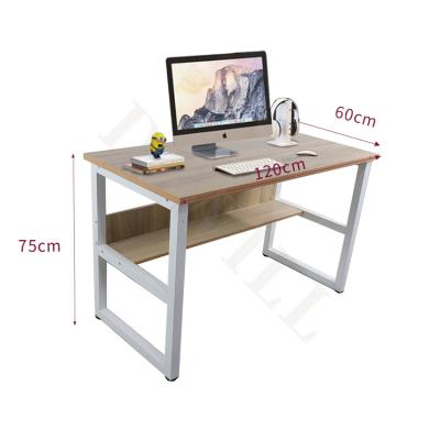 China Factory Source Lower Price Adjustable Home Space Saving Furniture Industrial (Height) Marking Table Wood Top Metal Legs PC Computer Desk for sale